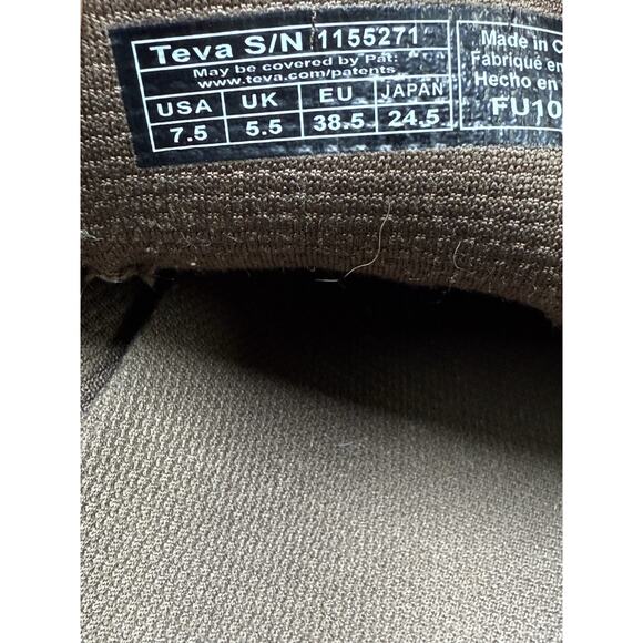 TEVA ELLWOOD HIKING SHOE BURNT OLIVE Women 7.5 - Picture 8 of 8
